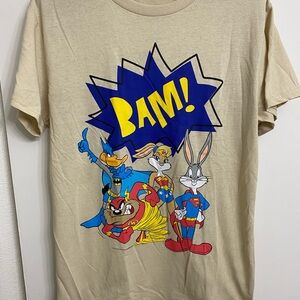 Warner Bros. Tan Superhero Cartoon Tee